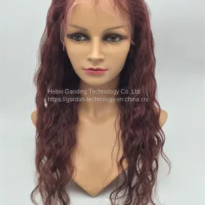 Brown Long Curly Human Hair Wig Wholesaler thumbnail-3