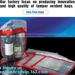ICAO Duty Free Packaging, STEBs Bags, Custom Airport Store, Retail Shop Security Bags, Tamper Evident Proof thumbnail-1