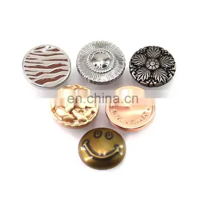 Wholesale Personalized Rose Gold Metal Spring Snap Button Snap Fastener Button For Garment Handbag thumbnail-1