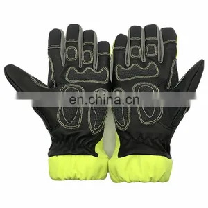 Firefighting Fireman Glove Gant Safety Firefigher Protection Fire Resistant Gloves thumbnail-2