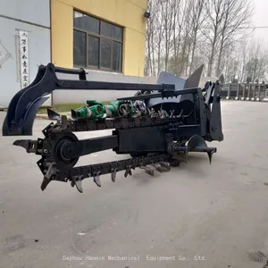 Factory Custom Production Chain Trencher Tractor Ditching Machine Agriculture and Construction Professional Trenching Machine thumbnail-1