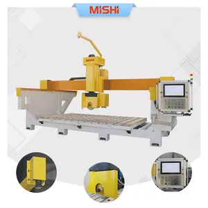 MISHI China Supplier 5 Axis CNC Stone Cutting Bridge Saw Machine For Marble Granite Quartz Kitchen Countertop thumbnail-1