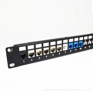 1U 24 Port Thin Shielded Blank Patch Panel thumbnail-1