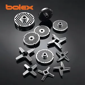 Stainless Steel Meat Grinder Disc Plates Meat Mincer Chopper Holes Knives thumbnail-1
