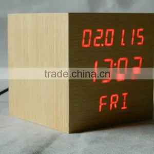 WL0833 Square Shape Calendar Snooze Temperature Mulit Function Desktop Clock thumbnail-4