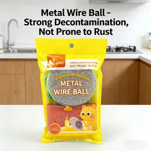 Stainless Steel Scourer Non-Scratch Steel Wire Ball thumbnail-3