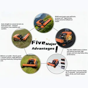 Professional Brush Cutter 48V 20Ah Battery 30 Inch Lawn Mower CE/EPA Mulcher China For Farmland & Crop Areas thumbnail-4