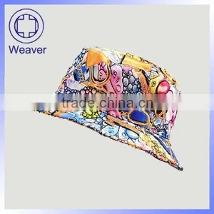 Custom Printed Floral Paisely Bucket Hat / Summer Fishing Hats For Men thumbnail-1