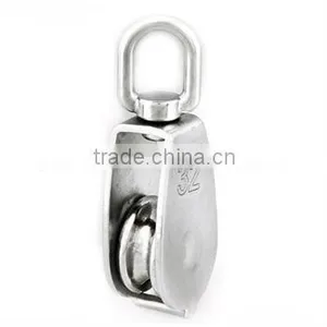 Stainless Steel Swivel Single Sheave Pulley thumbnail-1