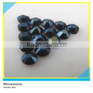 Factory Direct Metallic Blue Dmc Rhinestone Hot Fix Technics Round Shape thumbnail-1