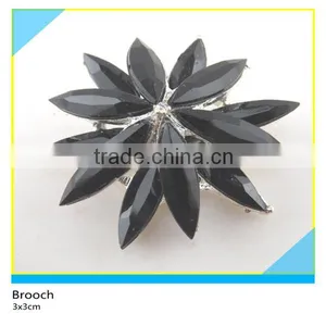 Grey Rhinestone Brooch Special Design for Jacket Decoration 5.5x9cm thumbnail-3