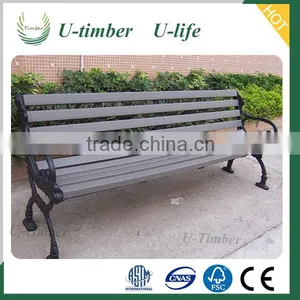Garden Wood Composite Street Bench thumbnail-1