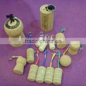 Cork Key Chain/Cork Key Ring thumbnail-1