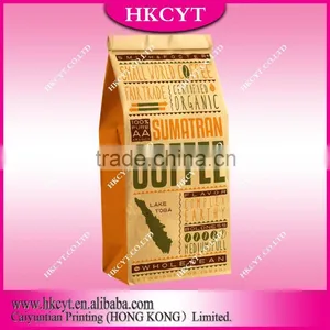 Factory Price Flat Bottom Kraft Paper Bag for Coffee Beans 250g thumbnail-5