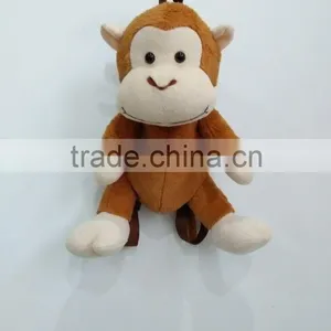 Kids Plush Monkey Backpacks/plush Animal Character Backpacks/monkey Backpack thumbnail-1