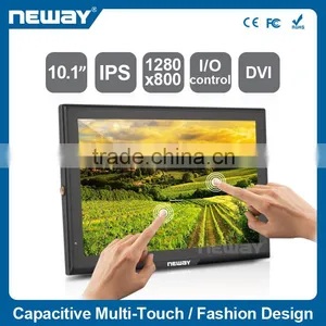 10.1" High Contrast Widescreen DC 7-24V VGA Input Capacitive LCD Touch Display thumbnail-1