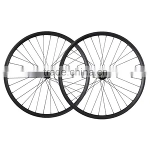 29er 35mm Width Carbon Bike Wheelset , Clincher Bubeless Ready Carbon All Mountain Bike Wheelset AM290-35-TL thumbnail-1