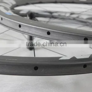 Powerway R13 Hub Carbon Road Bike Wheels Sapim Spokes Carbon Road Bike Wheels With ICAN Logos China W56C thumbnail-4