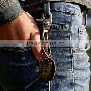 2015 Yiwu Factory Direct Sale Custom Leather Keychains Promotional Gift thumbnail-2