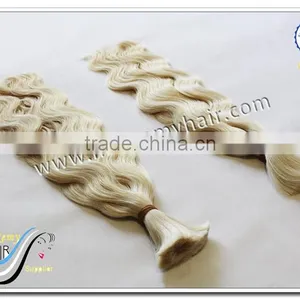 Wholesale European Bulk Hair for Braiding 100% Human Hair Braiding Hair for Wig Making thumbnail-3