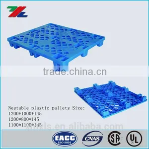 Euro Epal HDPE / PP Nestable Plastic Pallet With Mesh Grids Nine Feet Quality Choice thumbnail-1