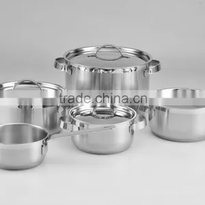 [BSCI Memeber] 9pcs Stainless Steel Cookware Set thumbnail-1