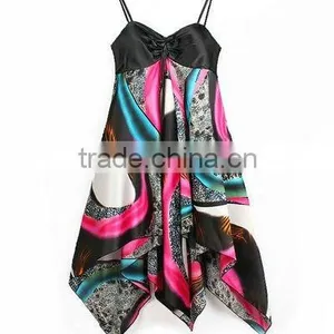 Hot Sale Satin Silk Women's Sexy Nightgown thumbnail-1