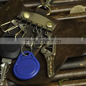 European Retro Leather Compact Key Holders Bag thumbnail-3