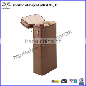 Dual Red White Bottle Wine Protect Gift Leather Wine Bottle Holder thumbnail-1