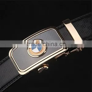 Men's Genuine Leather Belt With Auto Lock Buckle thumbnail-6