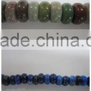 Wholesale Natural Mixed Stone Rondelle Beads for Jewellery Making thumbnail-1
