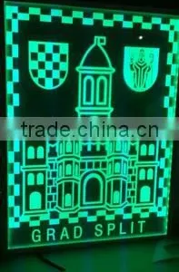 Edgelight Light Guide Sheet With Laser Dot and V-Cutting Progress Art Craft thumbnail-3