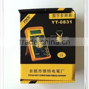 Digital Multimeter Made in China With Instruction Manual and Yellow Protective Jacket thumbnail-4