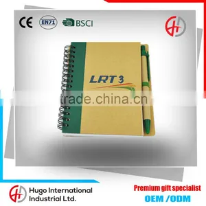 Best Selling Eco-friendly Customized Classsic Kraft Paper Cover Spiral Notebook With Pen thumbnail-1