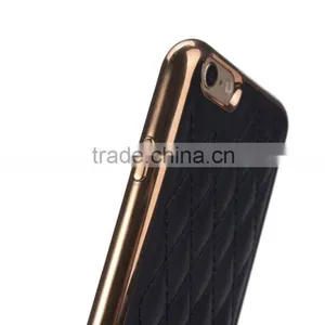 Factory Supply Soft TPU Golden Electroplating Back Cover for Iphone6s thumbnail-3