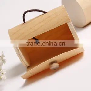 Finished Lightweight Round Wood Box thumbnail-3