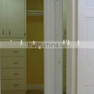 Shopping 2 Panel Oak Veneer Natural Color Wooden Doors Hotel Rooms thumbnail-5