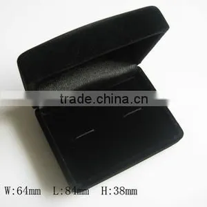 Black Velvet Cufflink Gift Box Can be With Custom Logo thumbnail-1