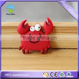 Crab Shaped Soft PVC Rubber Marketing Gifts Fridge Magnet thumbnail-1