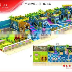 2016 Hot Free Design Indoor Playground,Manufacture Soft Playground For Sale thumbnail-4