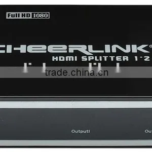 CHEERLINK 2 Port 1080P/3D HDMI Splitter 1.4 Connects to Source Such as DVD, Satellite, Cable Box, PC, PS3 thumbnail-2