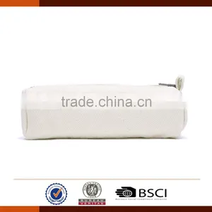 Custom White Canvas Pencil Case for Students thumbnail-2