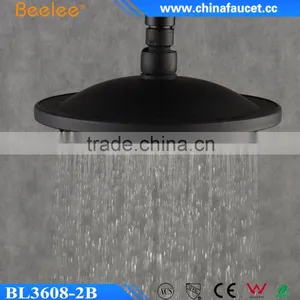 Beelee 8 Inch Round Black ORB Top Shower Water Saving Rain Overhead Shower thumbnail-1