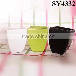 Hotsale Silver Round Ceramic Indoor Flower Pot Wholesale thumbnail-5