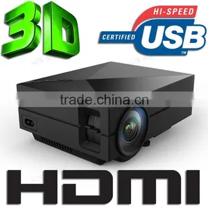 1000lumens 1080P HD Home Theater 3D Cinema HDMI USB LCD Portable Best Video Game LED Mini Projector Proyector Beamer Projetor thumbnail-1