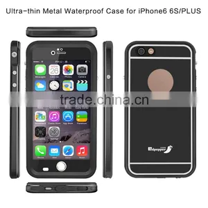 Slim Protective Waterproof Phone Case for Iphone 6 Plus Aluminum Metal Frame Full-Body Underwater thumbnail-4