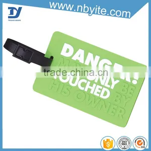 Factory Supply Bulk Soft Pvc Luggage Tag Plastic Luggage Tag thumbnail-5