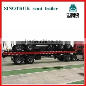 2016 Hot Sale China Factory 20 ft 40 ft 3axle Container Flatbed Semi Trailer for Sale thumbnail-4