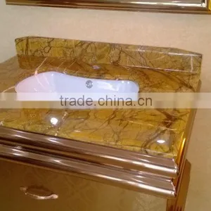 Modern Bathroom Stainless Steel Bathroom Vanity With Legs F-001 thumbnail-2
