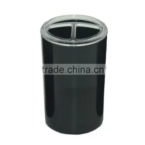 High Quality Plastic Black Toothbrush Holder Bath Accessories Set thumbnail-1